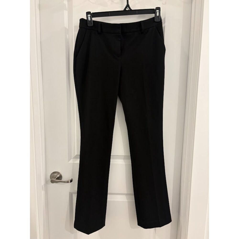 Express Columnist Barely Boot Mid Rise Black Dress Pants Women’s 8R - Picture 2 of 6